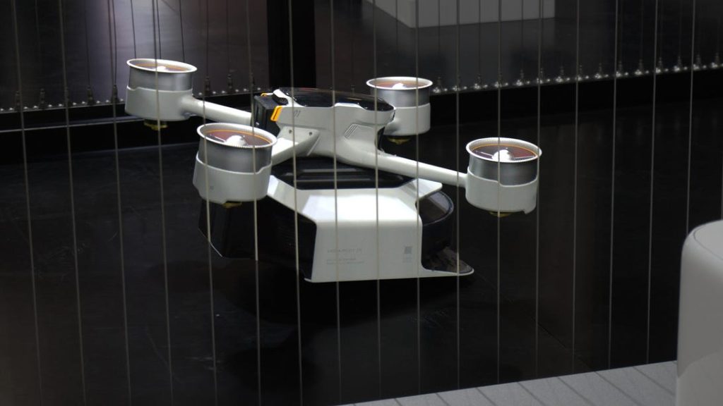 i watched a drone pick up a robot vacuum and (sort of) carry it up the stairs at ces 2026